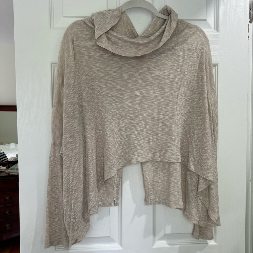 Lush Flowy Cowlneck Pullover Top
